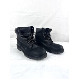 Timberland Pro Boot Women Size 9 Work Black Leather Grunge ThermoLite 200g